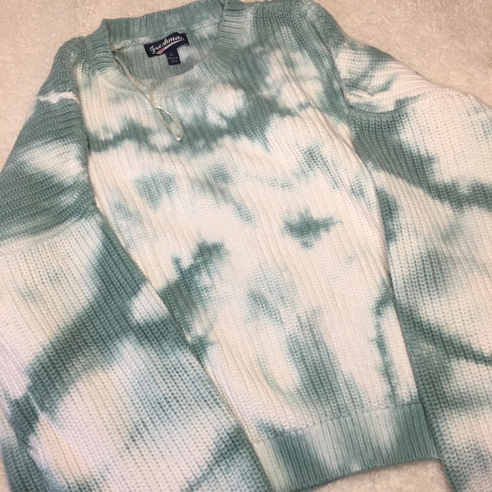 Blue Tie Dye Sweater